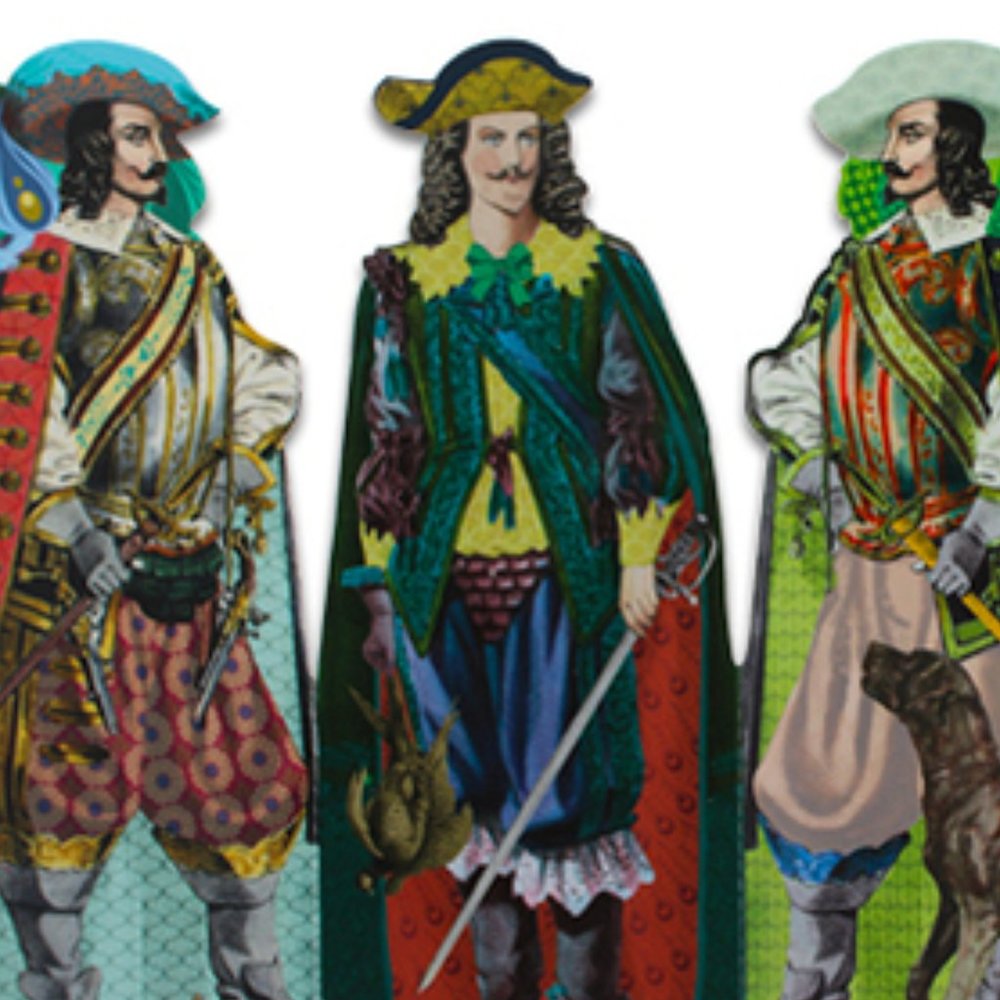 Mouquetaires Musketeers French book mark set - très chic